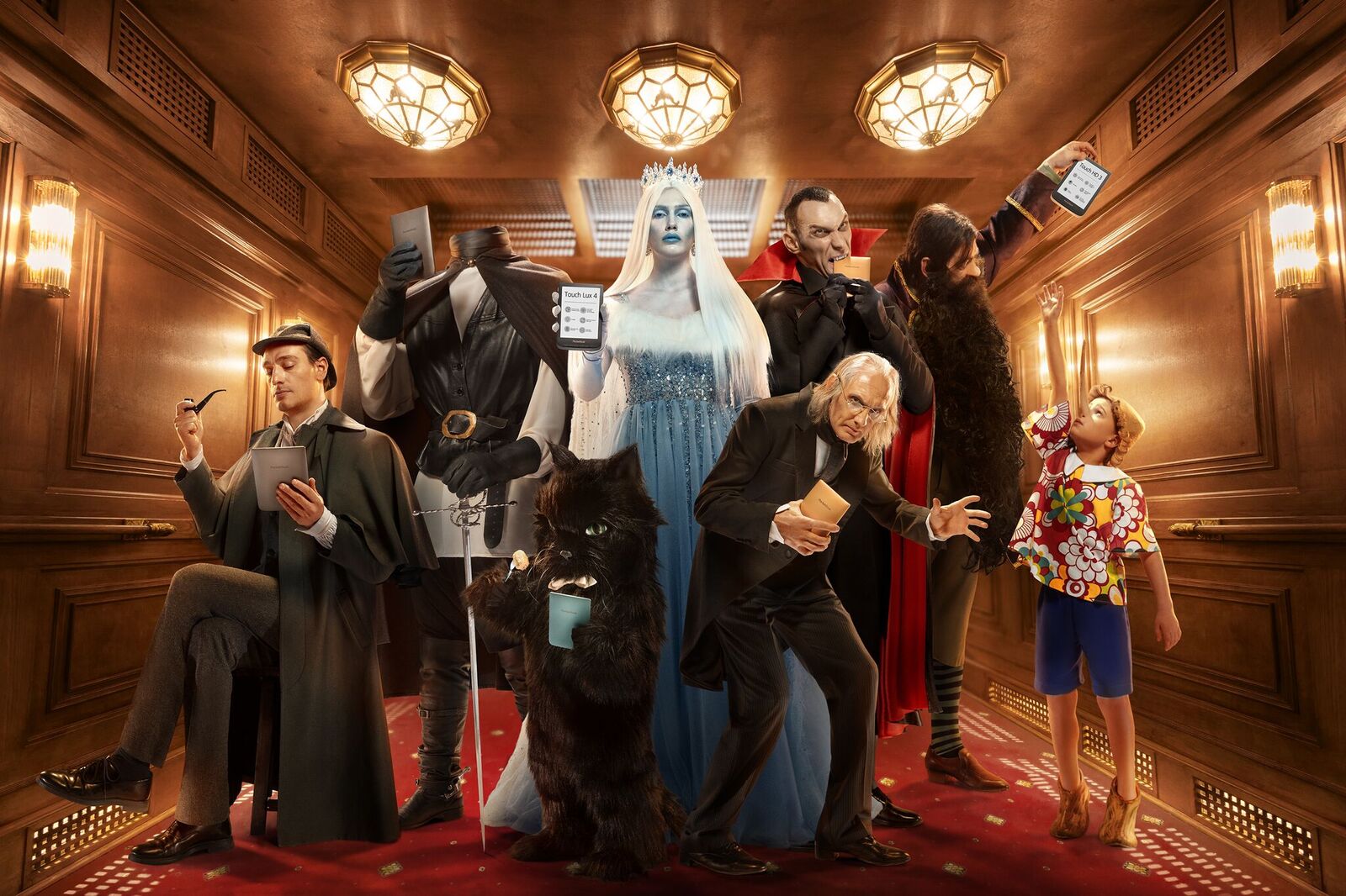 En un ascensor con Sherlock y Drácula: nuevo anuncio de 360o de PocketBook