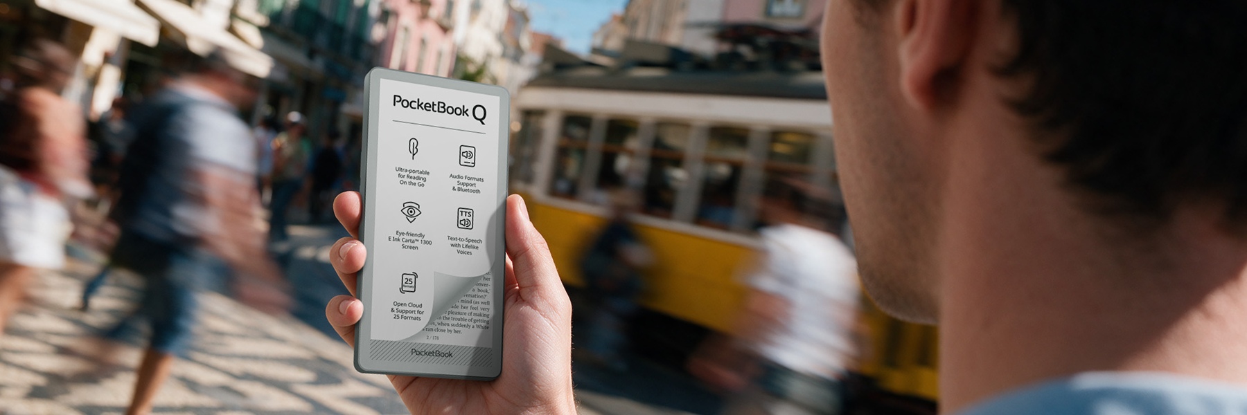 El lector electrónico de tamaño teléfono en IFA 2026: Comodidad a mano para hacer «detox» digital, leer y escuchar